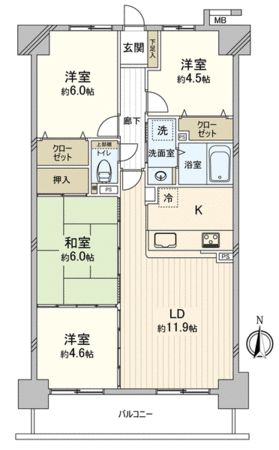 宝マンション上小田井ステーション壱番館 間取り 宝マンション上小田井ステーション壱番館 間取り