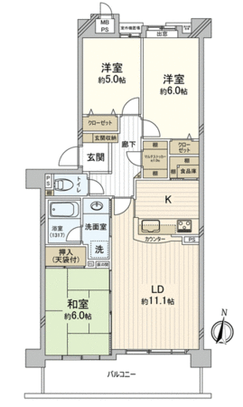 ライオンズマンション西伏屋第3 間取り ライオンズマンション西伏屋第3 間取り