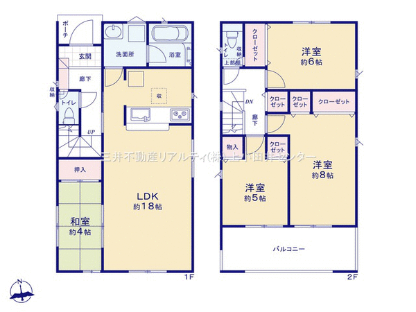 清須市朝日天王 新築戸建 間取り 清須市朝日天王 新築戸建 間取り
