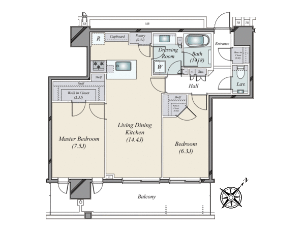 MID TOWER GRAND 間取り MID TOWER GRAND 間取り