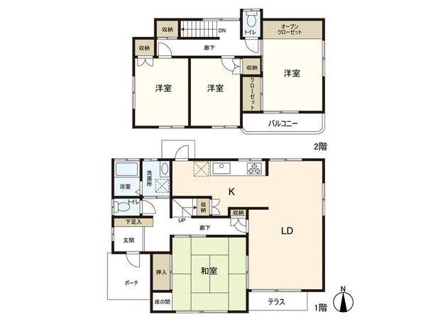 戸建 館1丁目 間取り 戸建 館1丁目 間取り