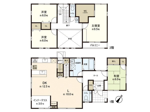 戸建 成田4丁目 間取り 戸建 成田4丁目 間取り