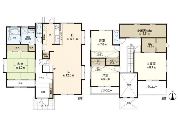 戸建 成田2丁目 間取り 戸建 成田2丁目 間取り