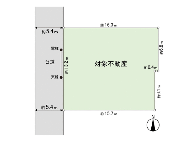 【土地】西の平1丁目 地形図 【土地】西の平1丁目 地形図