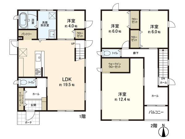 新築戸建 郡山字穴田東 A棟 間取り 新築戸建 郡山字穴田東 A棟 間取り