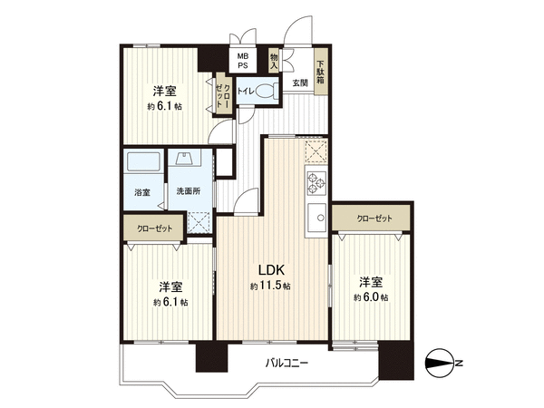 ライオンズプラザ長町中央 間取り ライオンズプラザ長町中央 間取り