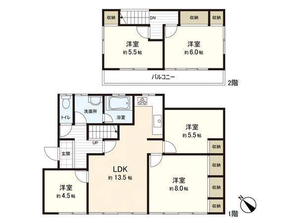 戸建 柴田郡大河原町字中島町 間取り 戸建 柴田郡大河原町字中島町 間取り