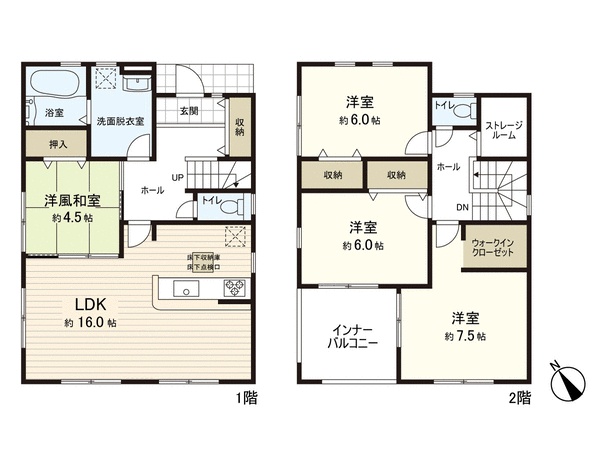 船岡字清住町 新築戸建 間取り 船岡字清住町 新築戸建 間取り