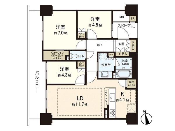 パークタワーあすと長町 間取り パークタワーあすと長町 間取り