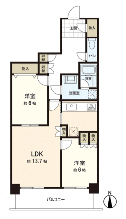 長町南パークホームズサザンクレスト 西館 間取り 長町南パークホームズサザンクレスト 西館 間取り