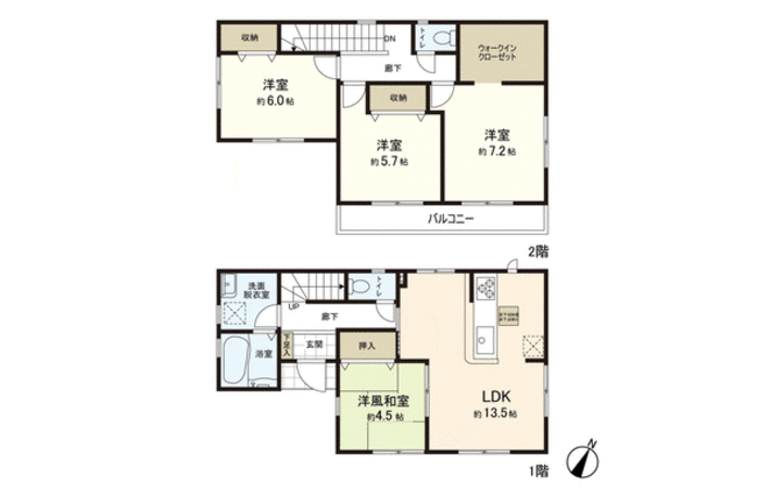 新築戸建 上谷刈5丁目 間取り 新築戸建 上谷刈5丁目 間取り