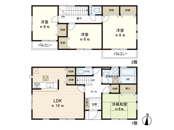 八木山東二丁目6期 間取り 八木山東二丁目6期 間取り