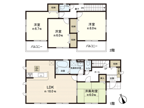 閖上西一丁目 新築戸建 7号棟 間取り 閖上西一丁目 新築戸建 7号棟 間取り