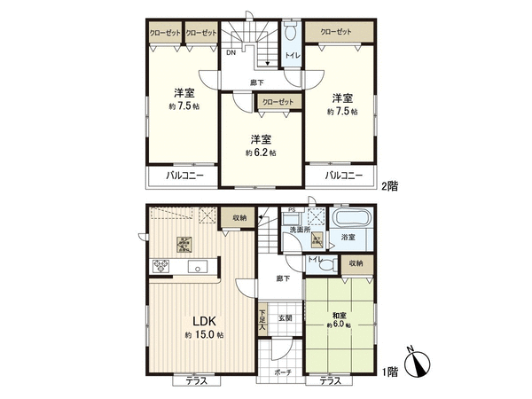 戸建 台原1丁目 間取り 戸建 台原1丁目 間取り