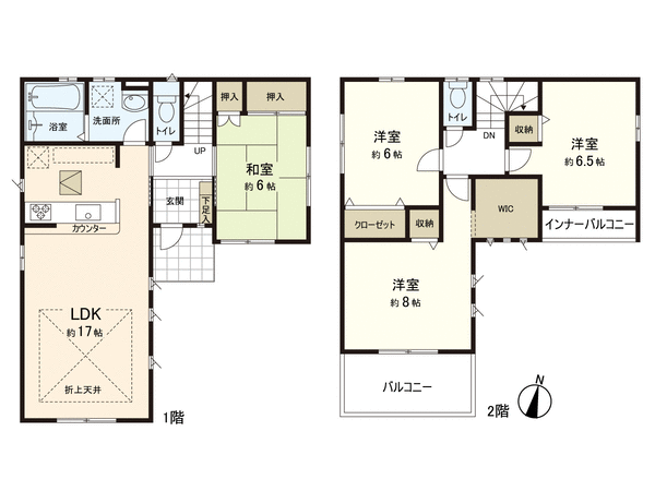 新築戸建 鶴ケ谷8丁目 間取り 新築戸建 鶴ケ谷8丁目 間取り
