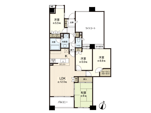 五橋パークホームズ仙台中央 ガーデンコート 間取り 五橋パークホームズ仙台中央 ガーデンコート 間取り