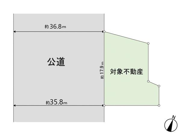 鈎取3丁目土地 地形図 鈎取3丁目土地 地形図