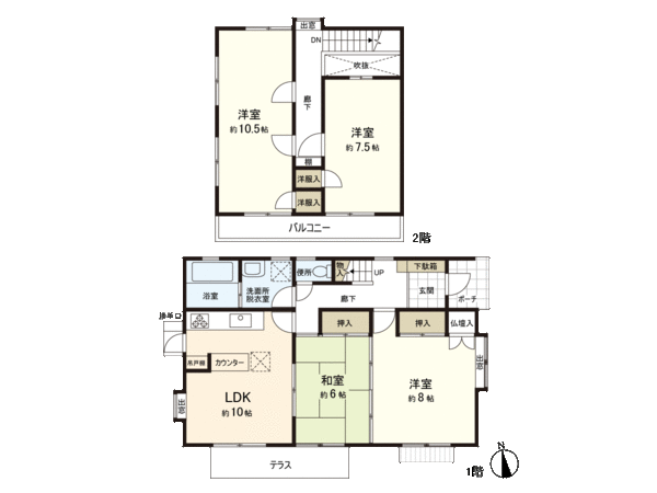 宮城県仙台市太白区山田上ノ台町 間取り 宮城県仙台市太白区山田上ノ台町 間取り