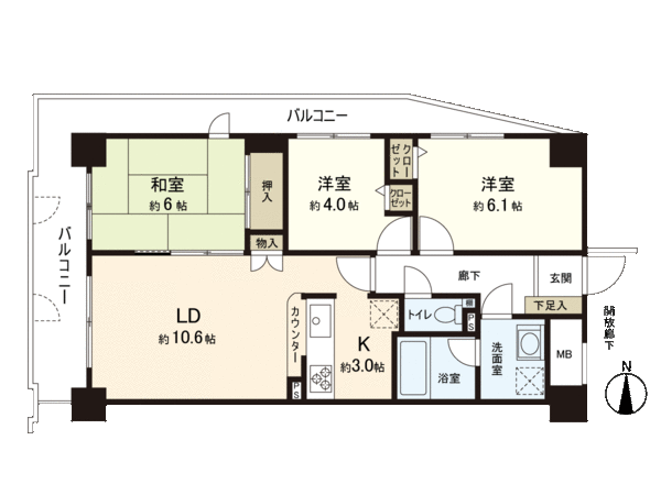 パシフィック五橋 間取り パシフィック五橋 間取り