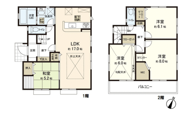 新築戸建 滝道 間取り 新築戸建 滝道 間取り