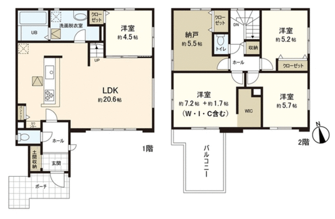 霞目2丁目新築戸建 間取り 霞目2丁目新築戸建 間取り