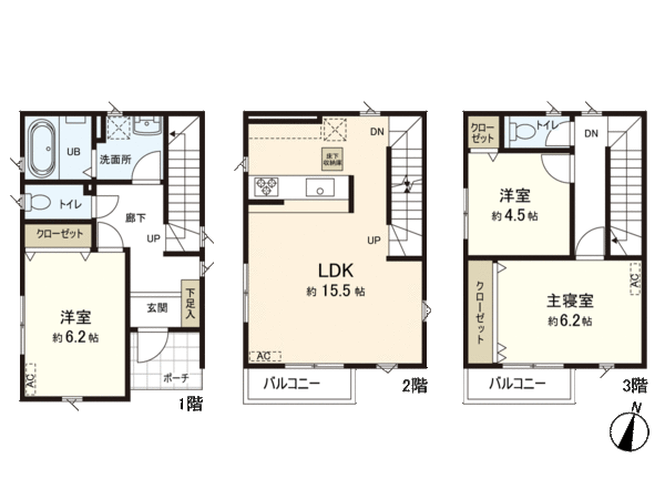 新築戸建 ジャストインホーム柏木三丁目A棟 間取り 新築戸建 ジャストインホーム柏木三丁目A棟 間取り