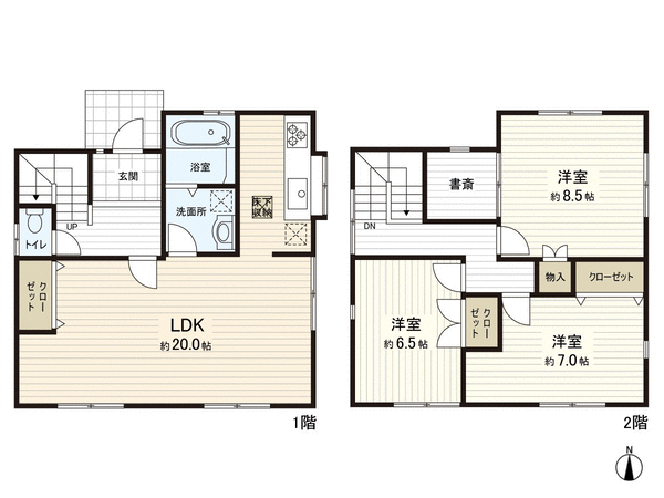 戸建 住吉台西1丁目 間取り 戸建 住吉台西1丁目 間取り