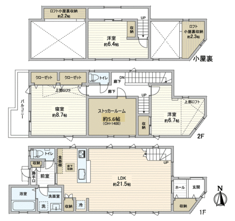 VISM台原駅前ノースコート 間取り VISM台原駅前ノースコート 間取り