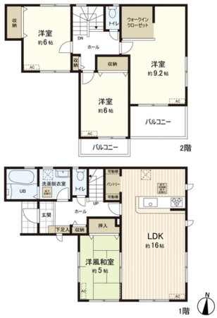 新築戸建 山田本町2号棟 間取り 新築戸建 山田本町2号棟 間取り