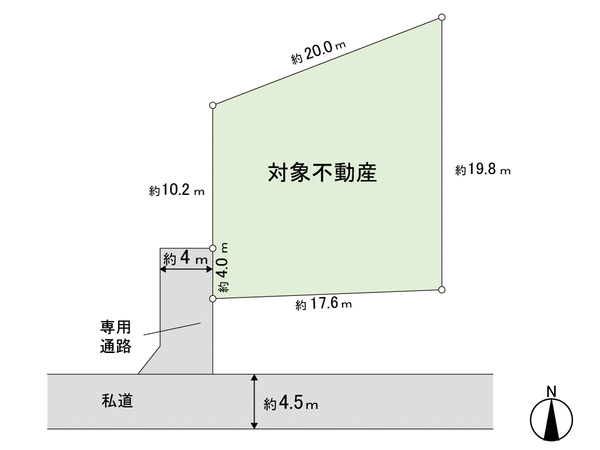 土地 遠見塚3丁目 間取り 土地 遠見塚3丁目 間取り