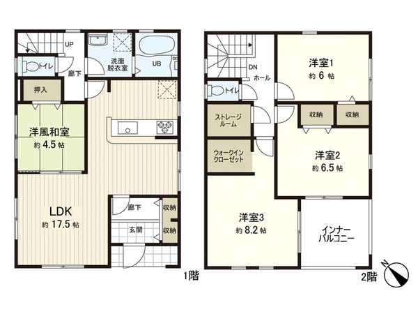 新築戸建 若林4丁目 間取り 新築戸建 若林4丁目 間取り