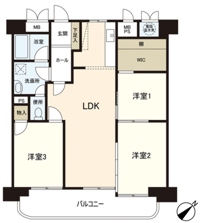 ライオンズマンション榴ヶ岡公園 間取り ライオンズマンション榴ヶ岡公園 間取り
