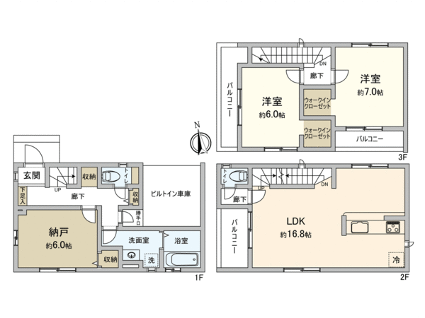 五日市5丁目 新築1号棟 間取り 五日市5丁目 新築1号棟 間取り