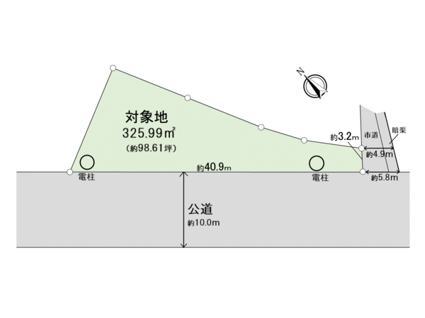 小山土地 地形図 小山土地 地形図