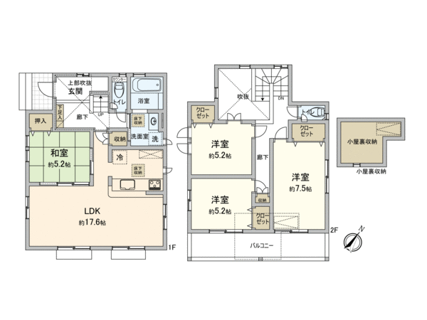 岡山市北区一宮 新築戸建 間取り 岡山市北区一宮 新築戸建 間取り