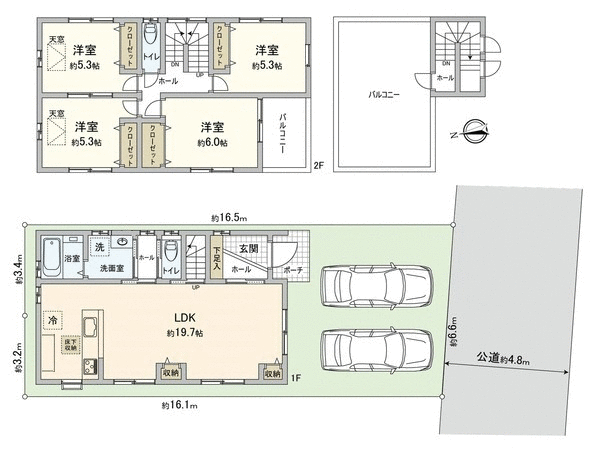 可部一丁目 新築No.3 間取り 可部一丁目 新築No.3 間取り