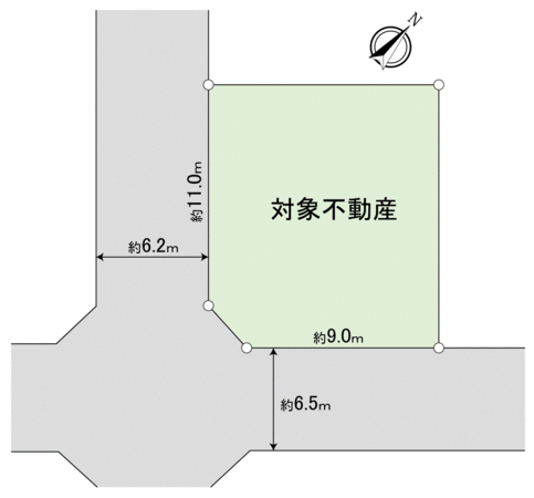 長楽寺三丁目 古家付土地 地形図 長楽寺三丁目 古家付土地 地形図