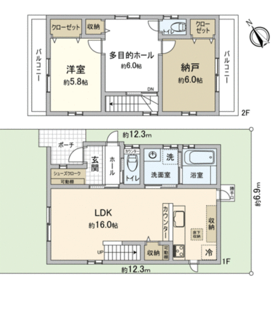 口田四丁目 戸建て 間取り 口田四丁目 戸建て 間取り