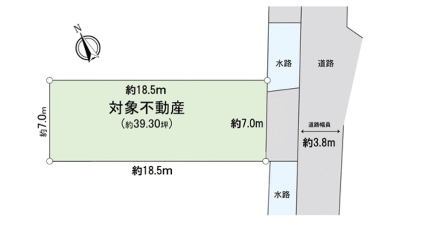 西原二丁目 土地 地形図 西原二丁目 土地 地形図