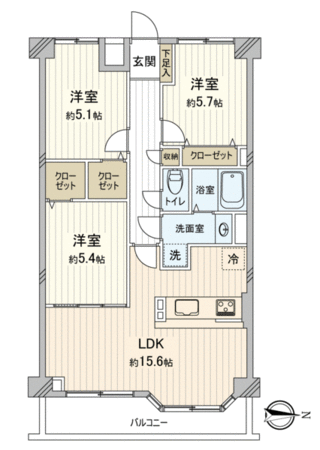 フローレンス口田南弐番館 間取り フローレンス口田南弐番館 間取り