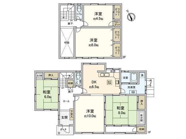 亀山八丁目 戸建 間取り 亀山八丁目 戸建 間取り