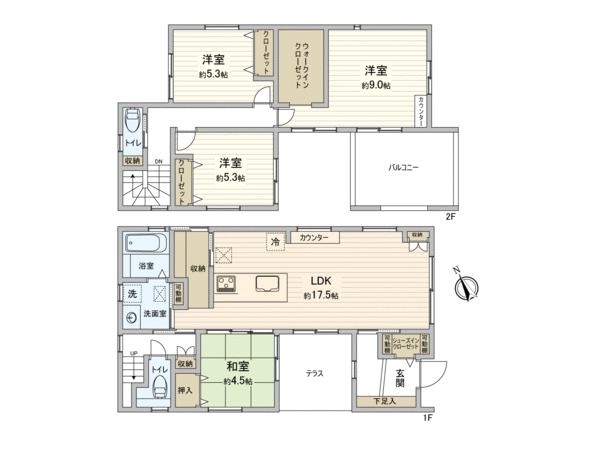 川内五丁目 新築No.2 間取り 川内五丁目 新築No.2 間取り