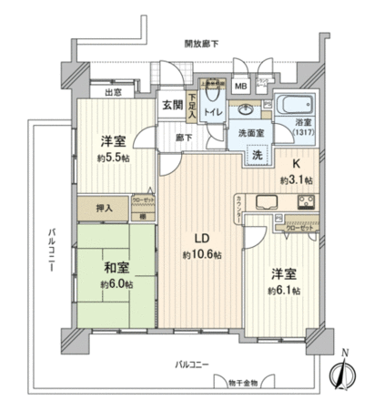コンツェルトパーク矢野弐番館 間取り コンツェルトパーク矢野弐番館 間取り