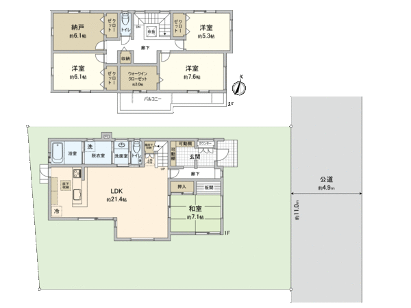 西富井戸建 間取り 西富井戸建 間取り
