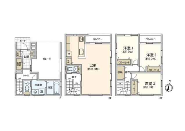 若草町・新築戸建 間取り 若草町・新築戸建 間取り
