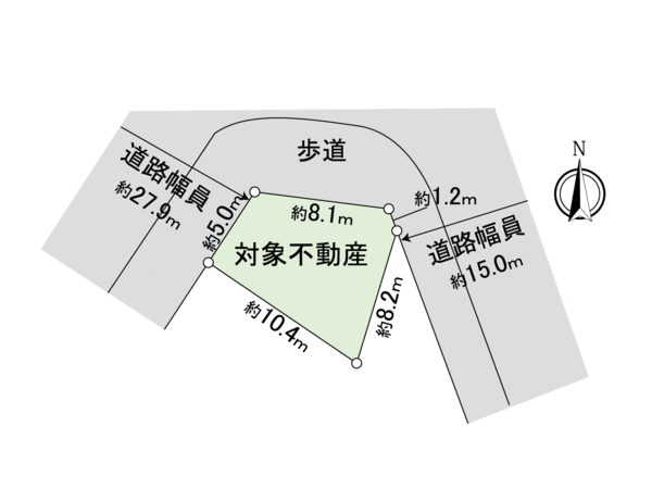 南区比治山本町 土地 地形図 南区比治山本町 土地 地形図