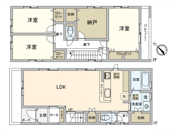 安芸郡府中町鹿籠1丁目 間取り 安芸郡府中町鹿籠1丁目 間取り