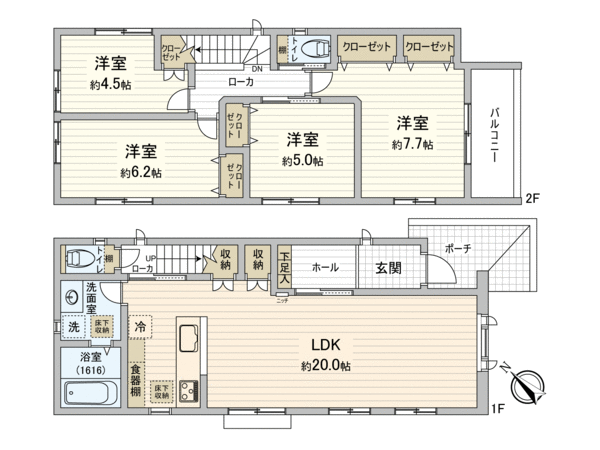 戸坂南1丁目新築 №1 間取り 戸坂南1丁目新築 №1 間取り