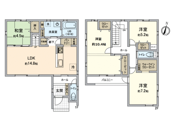 西花尻新築1号棟 間取り 西花尻新築1号棟 間取り