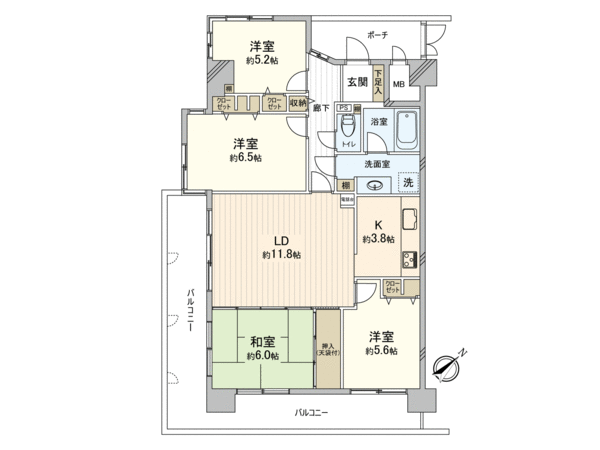 ファミール江波公園ツインズ2番館 間取り ファミール江波公園ツインズ2番館 間取り